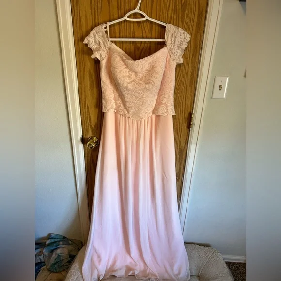 Jasmine Bridal Light Pink Bridesmaid Dress | Color: Pink | Size: 14 | Dszmyd's Closet